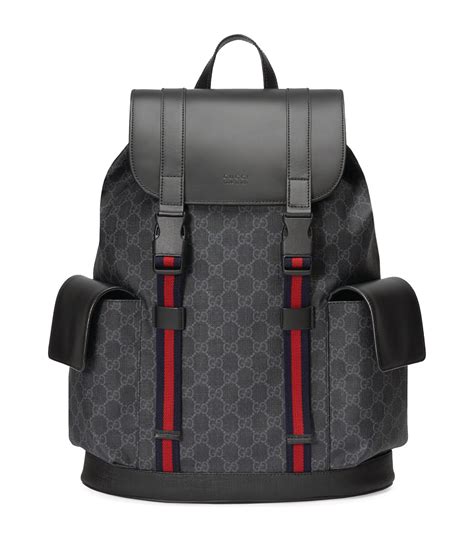 gucci badpak|gucci leather backpack.